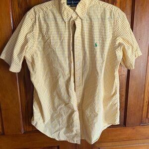 Ralph Lauren Yellow Casual Button Down Shirt